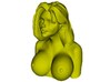 1/9 scale sexy topless girl bust B 3d printed 