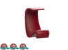Miniature Amoeba Highback Chair - Verner Panton 3d printed Miniature Amoeba Highback Chair - Verner Panton