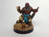 Dwarf Monk 3d printed Painted using acrylic paints. Pictured on a custom 1 inch base.