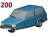 Reliant Robin (1:200) 3d printed 