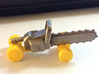 Chainsaw Car, Prize Size, Part B (Undercarriage) 3d printed Both parts of the kits combined, yellow S&F undercarriage, stainless steel chassis.