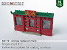Chinese restaurant front (N 1:160) 3d printed 