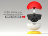Pokeball Pokemon Go "Ring Box" (RING HOLDER) 3d printed This listing includes only the Ring Holder, buy the other parts in the Shop.