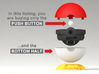 Pokeball "Ring Box" (PLASTIC BOTTOM HALF + BUTTON) 3d printed This listing includes only the Plastic Bottom Half and the Button, buy the other parts in the Shop.