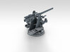 1/350 RN 4"/45 (10.2 cm) QF MKV MKIII x4 3d printed 3d render showing product detail
