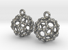 BuckyBall C60 Earrings 1 cm. 2 pieces. 3d printed 