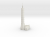 Taipei 101 (1:1800) 3d printed Shapeways render of assembled model.