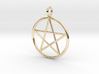 Simple pentagram necklace 3d printed 