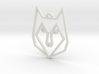 Geometric Wolf Pendant 3d printed 
