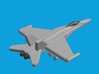 1/1800　Aircraft set for Nimitz class 3d printed F/A-18C Hornet. Computer software render.The actual model is not full color.