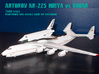 Antonov An-225 Mriya 3d printed An-225 Mriya vs Buran