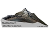 Matterhorn / Monte Cervino Map: 6" (15.2 cm) 3d printed 