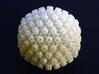 Herpes Simplex Virus capsid 400k x magnification 3d printed Printed in white strong and flexible