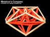 Metarton's Compass 100mm - 4D Vector Equilibrium 3d printed Waiting for a black one to arrive ...
