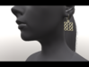 Celtic Weave Earrings - WE005 3d printed 