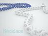600-Necklace 3d printed Necklace in blue & white