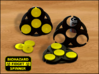 Biohazard Fidget Spinner With Caps 3d printed 