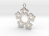 Circles Snowflake Pendant Charm 3d printed 