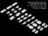 (Armada) Battlestar Galactica: 3 of each fighter 3d printed 
