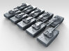 1/600 Russian 2S25 Sprut-SD Tank Destroyer x10 3d printed 3d render showing product detail