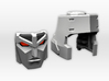 (1.5mm Screw) TR Faceplate & Helm for CW Megatron 3d printed 