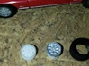 Stahlfelgen für Ford in H0 1:87 - 4er Set mit Reif 3d printed 