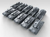 1/700 Russian Object 477 Molot AFV Prototype x10 3d printed 3d render showing product detail