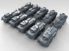 1/600 US LAV-300 Tank Destroyers x10 3d printed 3d render showing product detail
