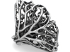 Dangerous Heavy - Sterling Silver Ring 3d printed Aged silver option here: https://shop.pj3dartist.com/collections/jewelry/products/dangerous-heavy-detailed-rose