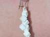 Earrings Falling cubes 3d printed 