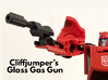 Cliffjumper's Glass Gas Pistol, 5mm 3d printed Print in black hi-def acrylate.