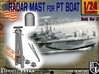 1-24 Radar Mast For PT BOAT 3d printed 