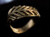 Palm ring internal 3d printed Brass/Gold