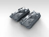 1/285 (6mm) German Begleitpanzer 57 Light Tank x2 3d printed 3d render showing product detail