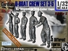 1-32 German U-Boot Crew Set3-5 3d printed 