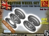 1-24 Chevy LRDG Rims FUD Set4 3d printed 