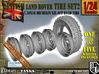 1-24 Land Rover 750x16 Tire And Wheels Set2 3d printed 