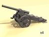 1/220  de Bange 1877 model cannon 155mm x4 3d printed 