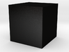 Black cube 3d printed 