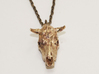 Bull With Horns Pendant 3d printed 