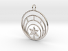 Plant In Circle Pendant Charm 3d printed 