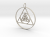 Modern Abstract Circles And Triangles Pendant 3d printed 