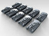 1/600 German 43 M. Toldi III Light Tank x10 3d printed 3d render showing product detail