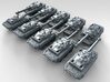 1/600 French AMX-10RCR LRV x10 3d printed 3d render showing product detail