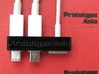 Macbook Pro Dock Cable (2x Thunderbolt & MagSafe) 3d printed 