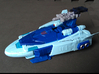 MicroSlinger "Uproar" 3d printed Uproar weapon mode, mounted on a larger vehicle.