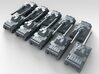 1/700 German VK 30.01 (D) Medium Tank x10 3d printed 3d render showing product detail