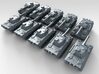 1/700 German VK 30.02 (M) Medium Tank x10 3d printed 3d render showing product detail