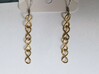 Infinity Chain Earrings 3d printed The Raw Brass looks amazing!
