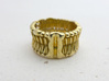 Cell Membrane Ring - Science Jewelry 3d printed Cell Membrane ring in polished brass
